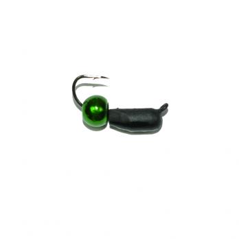 М/в "Гвоздик с латунным шариком Metallic Green" 2мм 0,5г. (15шт.) Арт.552