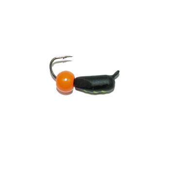 М/в "Гвоздик с латунным шариком Fluo Orange" 3мм 0,8г. (15шт.) Арт.551