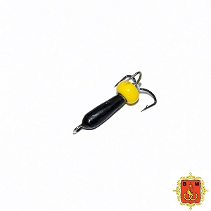 М/в "Чёртик с ушком без коронки желтый бисер" 2,5мм ~0,5г. (10шт.) Арт.565-10