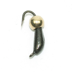 М/в "Микроб с латунным шариком Metallic Gold" 2мм ~0,35г. (10шт.) Арт.647